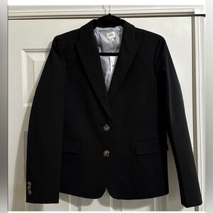 J.Crew Factory Black Two-Button Blazer Size 4 | Workwear Office Classic